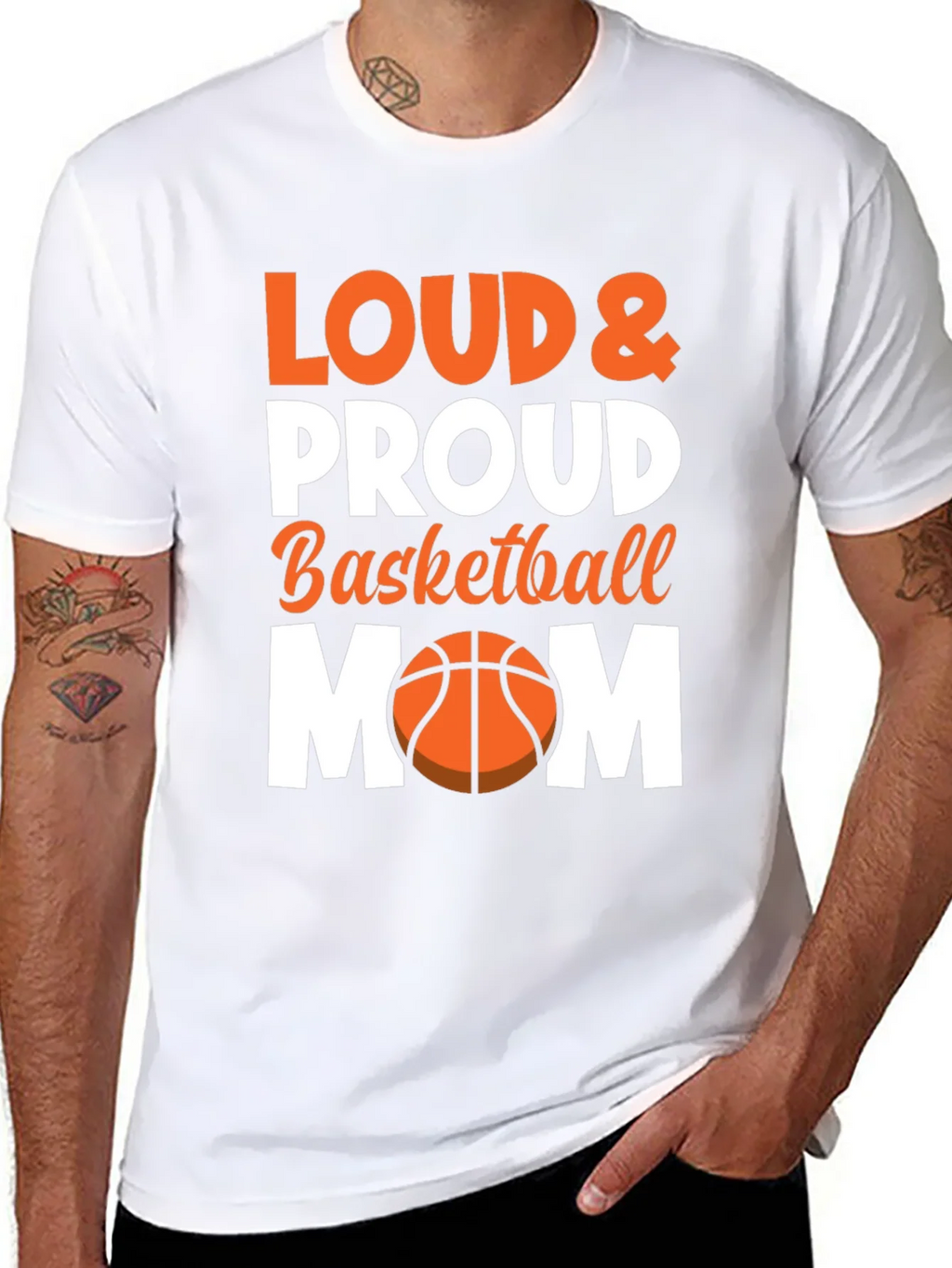 Loud & Proud Basketball Mom Graphic Tee