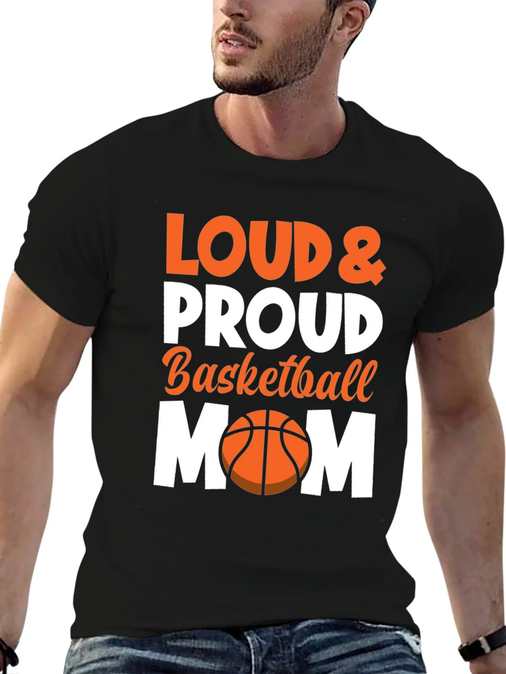 Loud & Proud Basketball Mom Graphic Tee