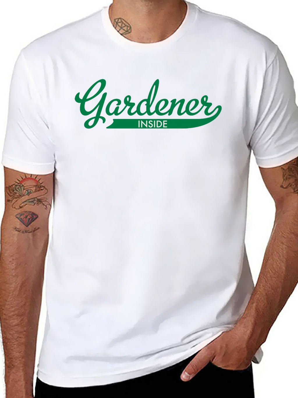 Gardener Inside Graphic T-Shirt - Black