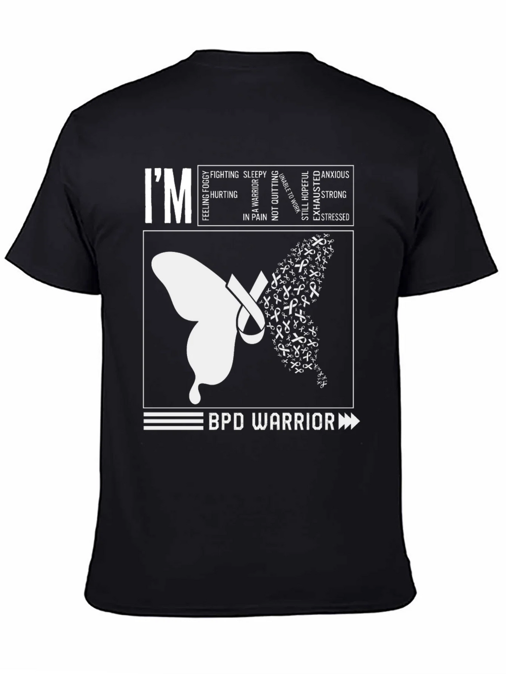 BPD Warrior T-Shirt - Mental Health Awareness