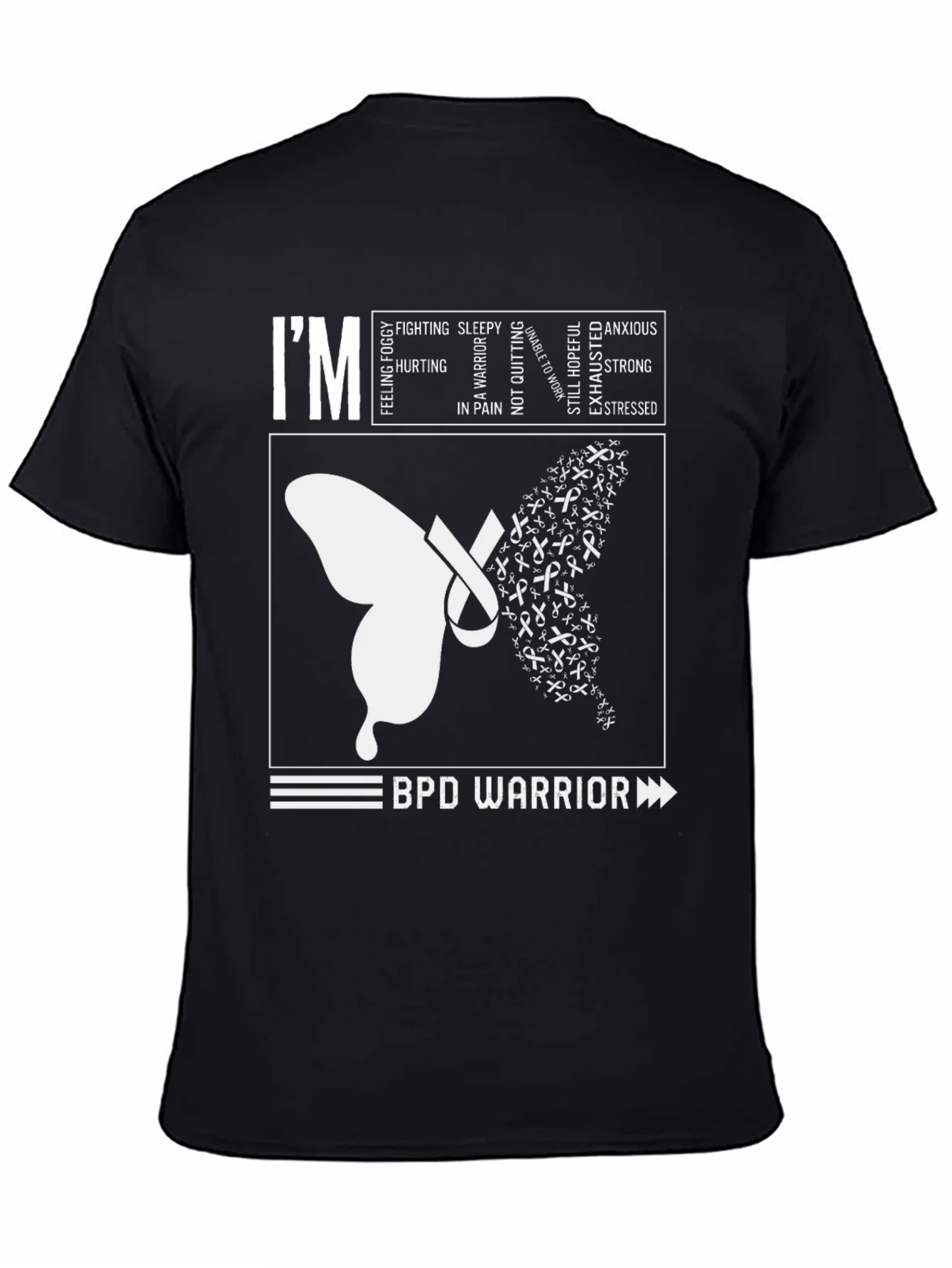 BPD Warrior T-Shirt - Mental Health Awareness