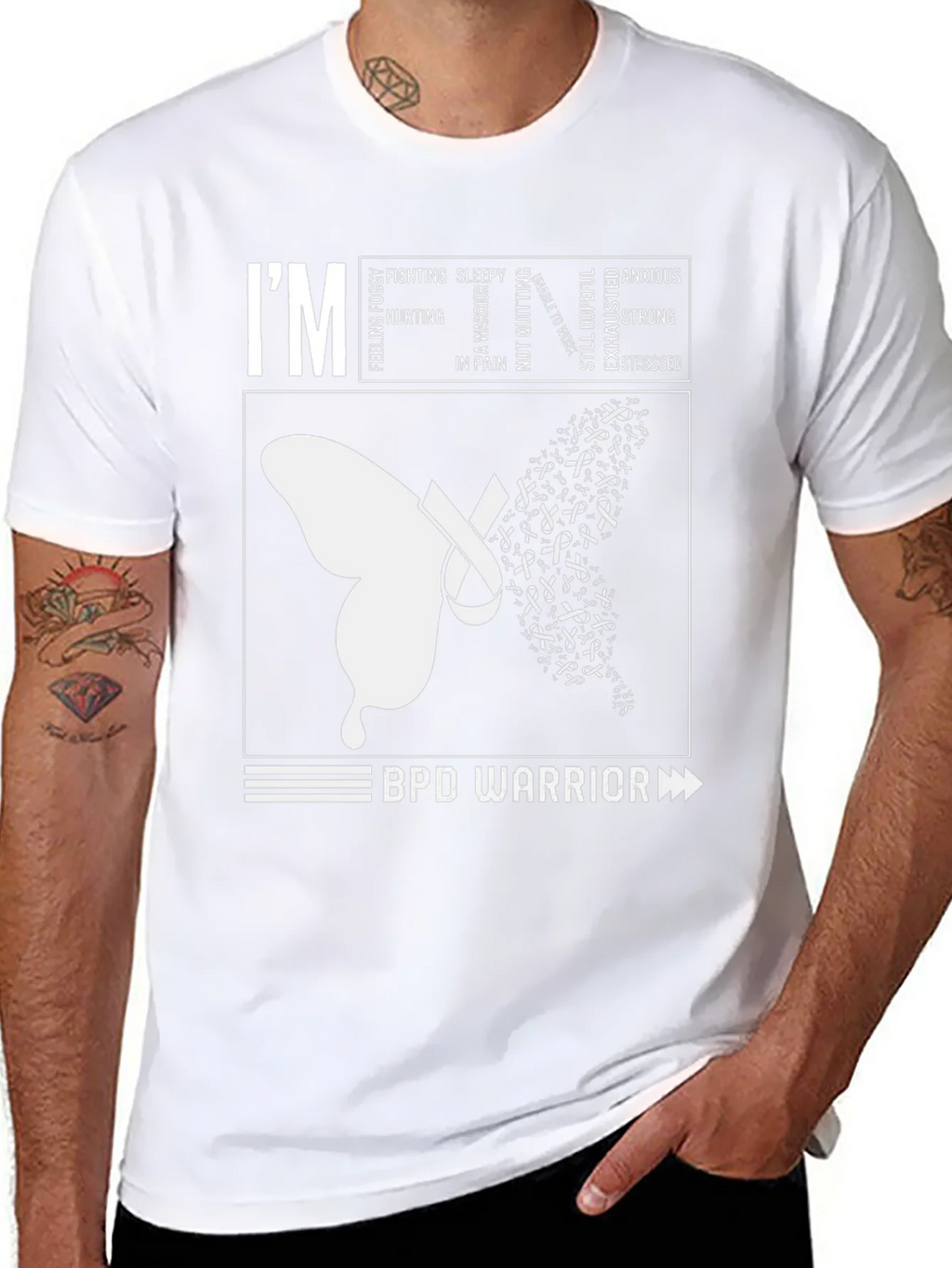 BPD Warrior T-Shirt - Mental Health Awareness