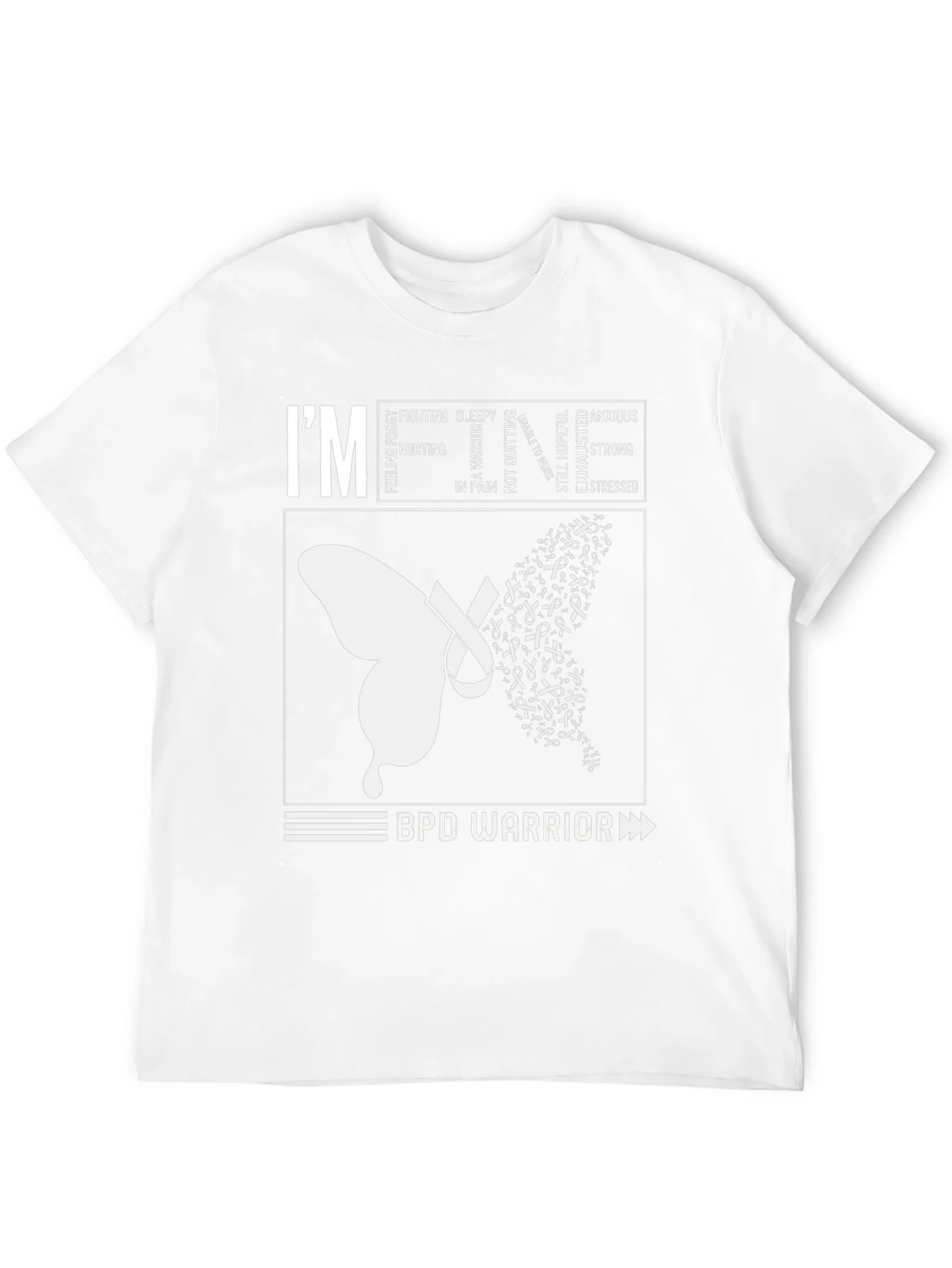 BPD Warrior T-Shirt - Mental Health Awareness