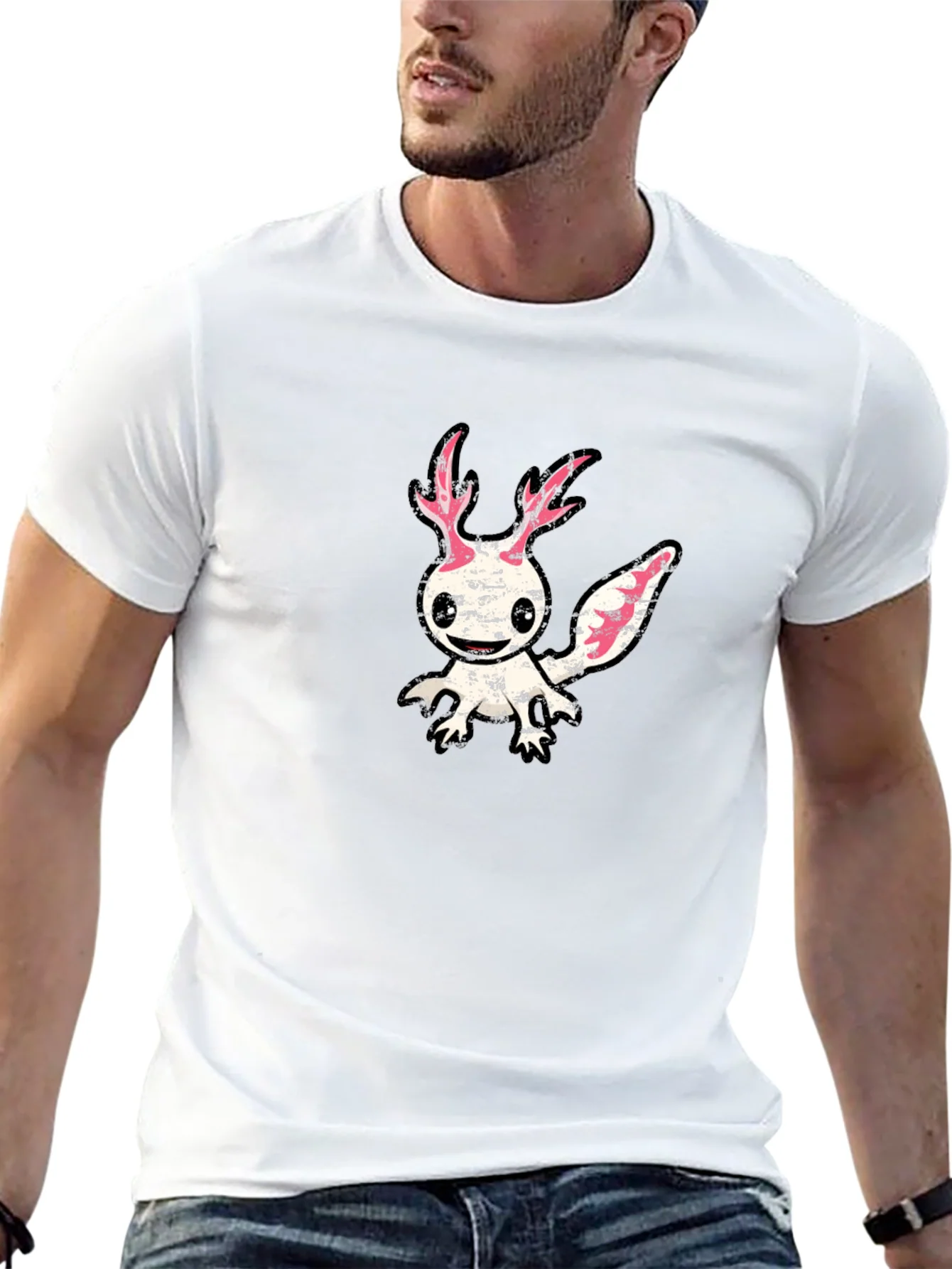Axolotl Graphic Tee - Unique Creature Design