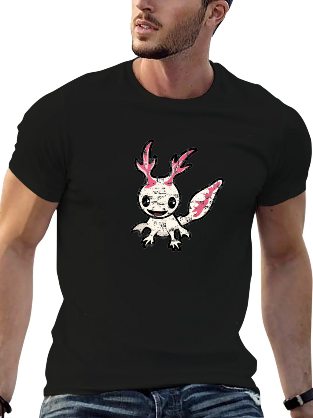 Axolotl Graphic Tee - Unique Creature Design