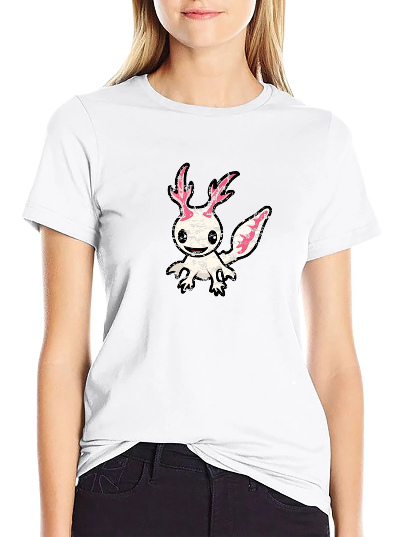 Axolotl Graphic Tee - Unique Creature Design