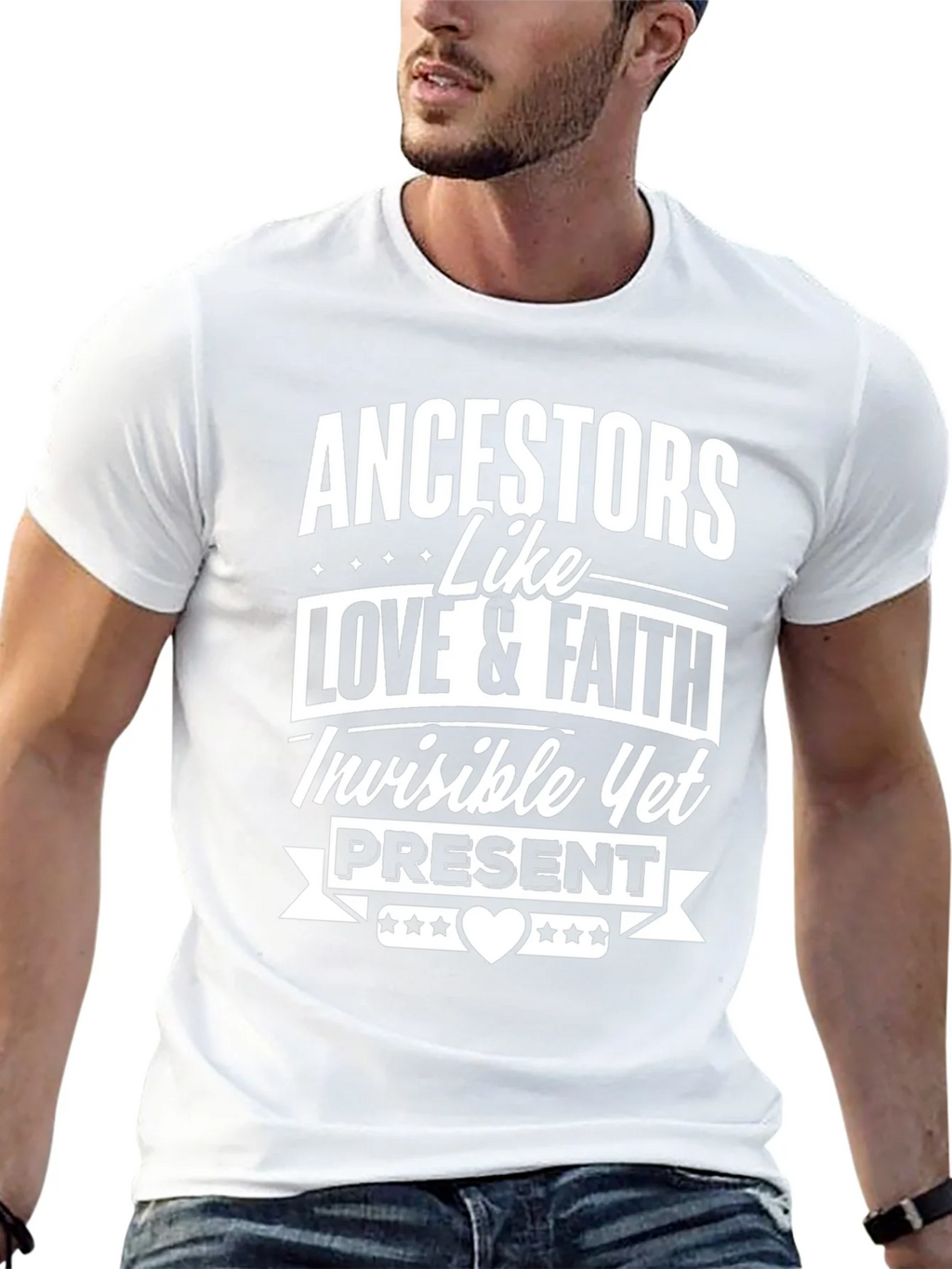 Ancestors Love & Faith Black Graphic T-Shirt