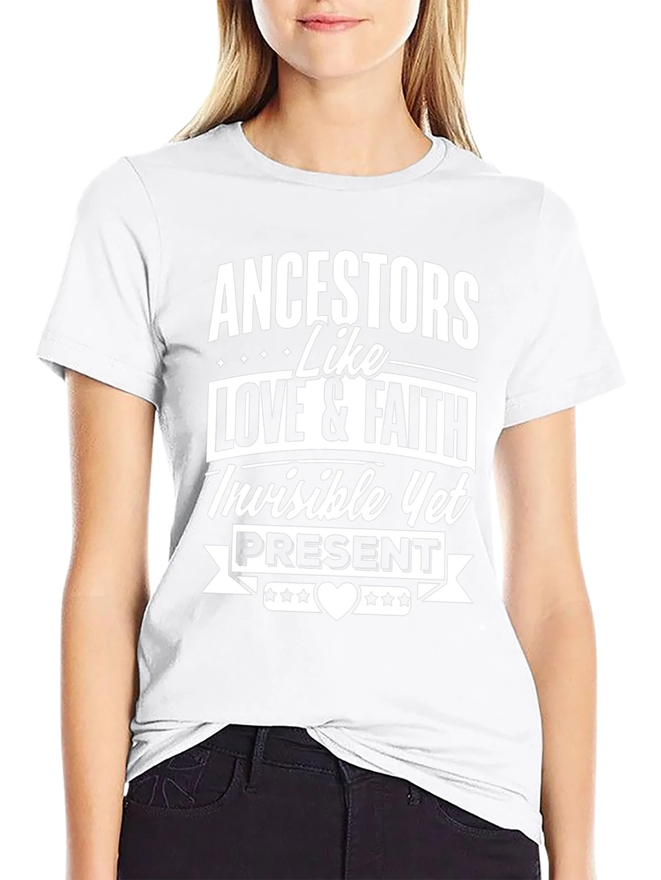 Ancestors Love & Faith Black Graphic T-Shirt