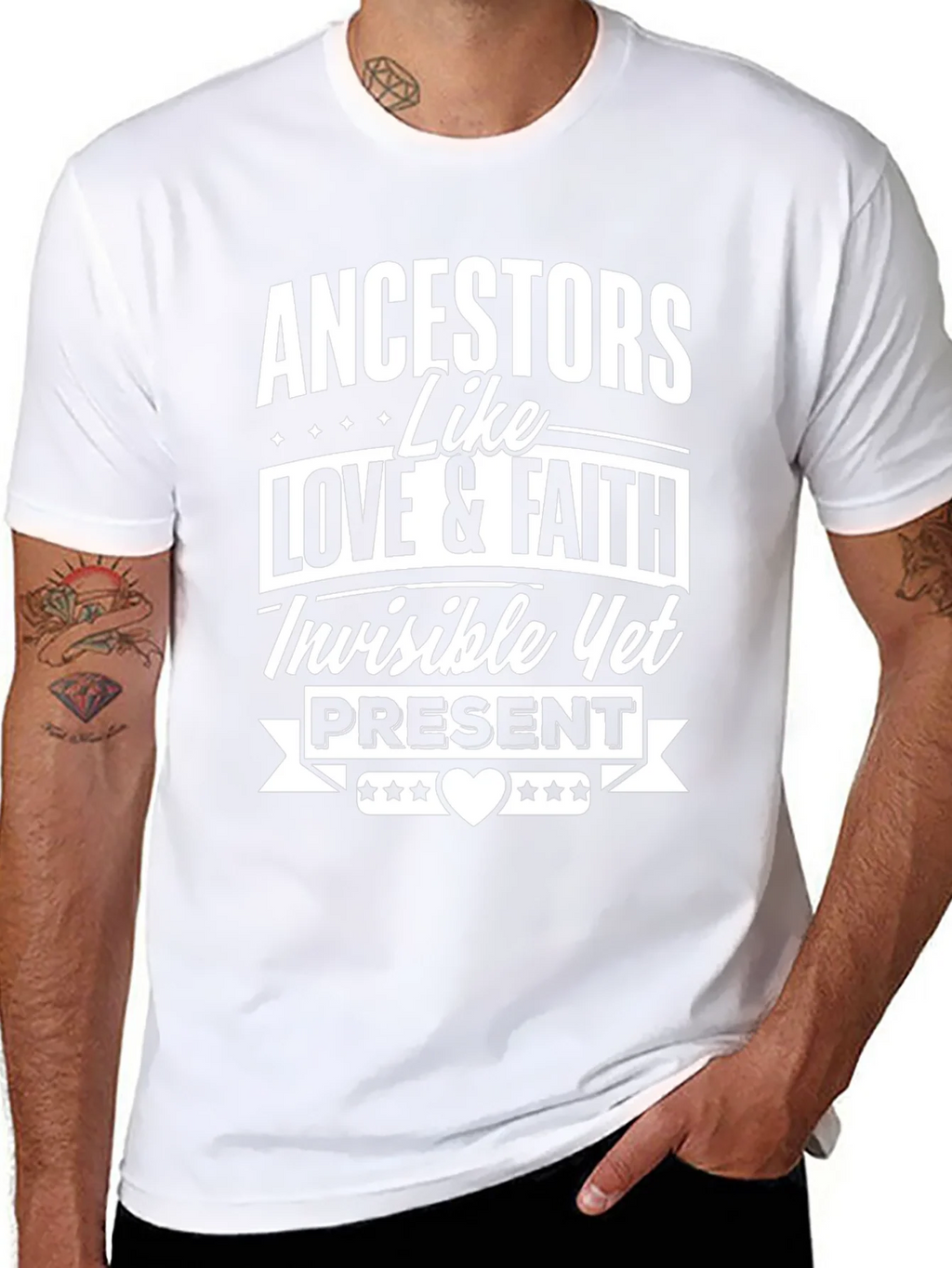 Ancestors Love & Faith Black Graphic T-Shirt
