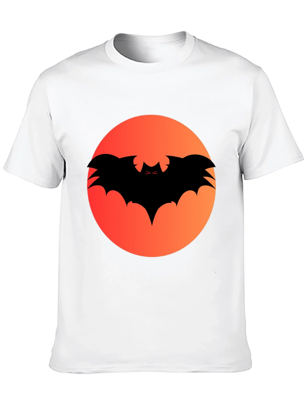 Halloween Bat Silhouette Graphic Tee