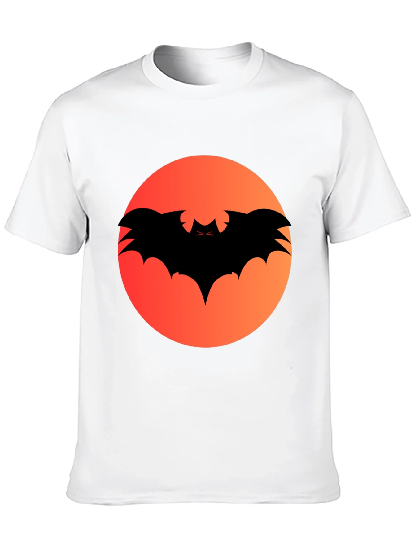 Halloween Bat Silhouette Graphic Tee