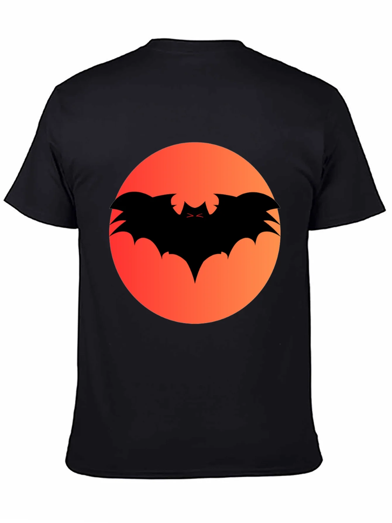 Halloween Bat Silhouette Graphic Tee