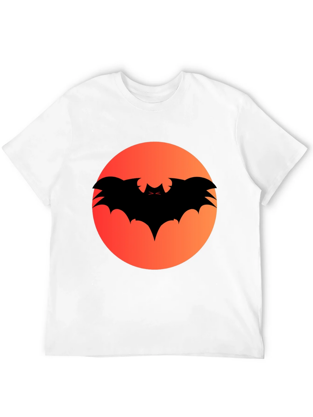 Halloween Bat Silhouette Graphic Tee