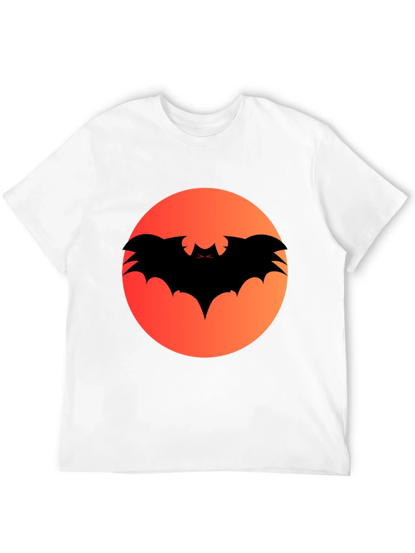 Halloween Bat Silhouette Graphic Tee