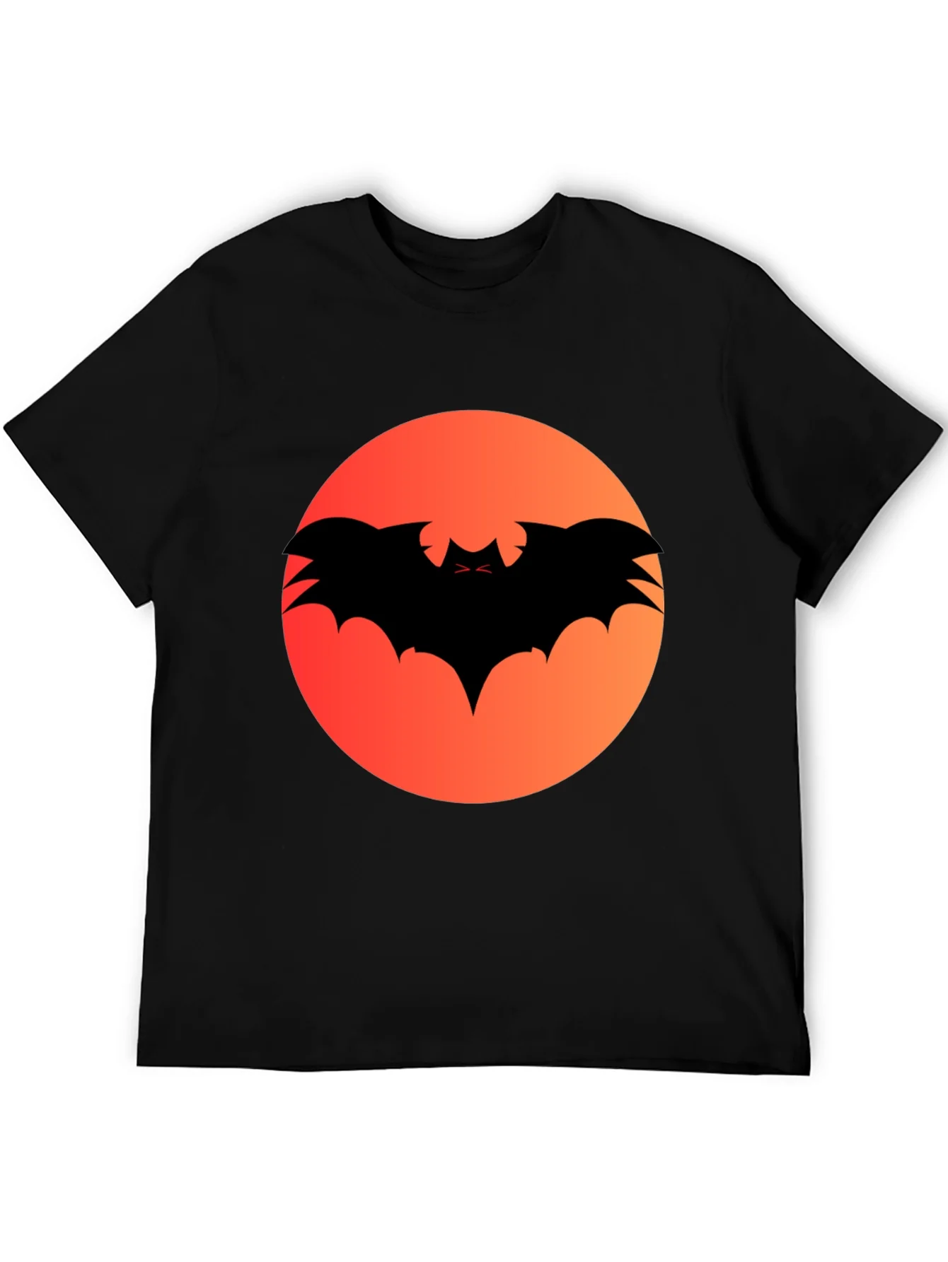Halloween Bat Silhouette Graphic Tee