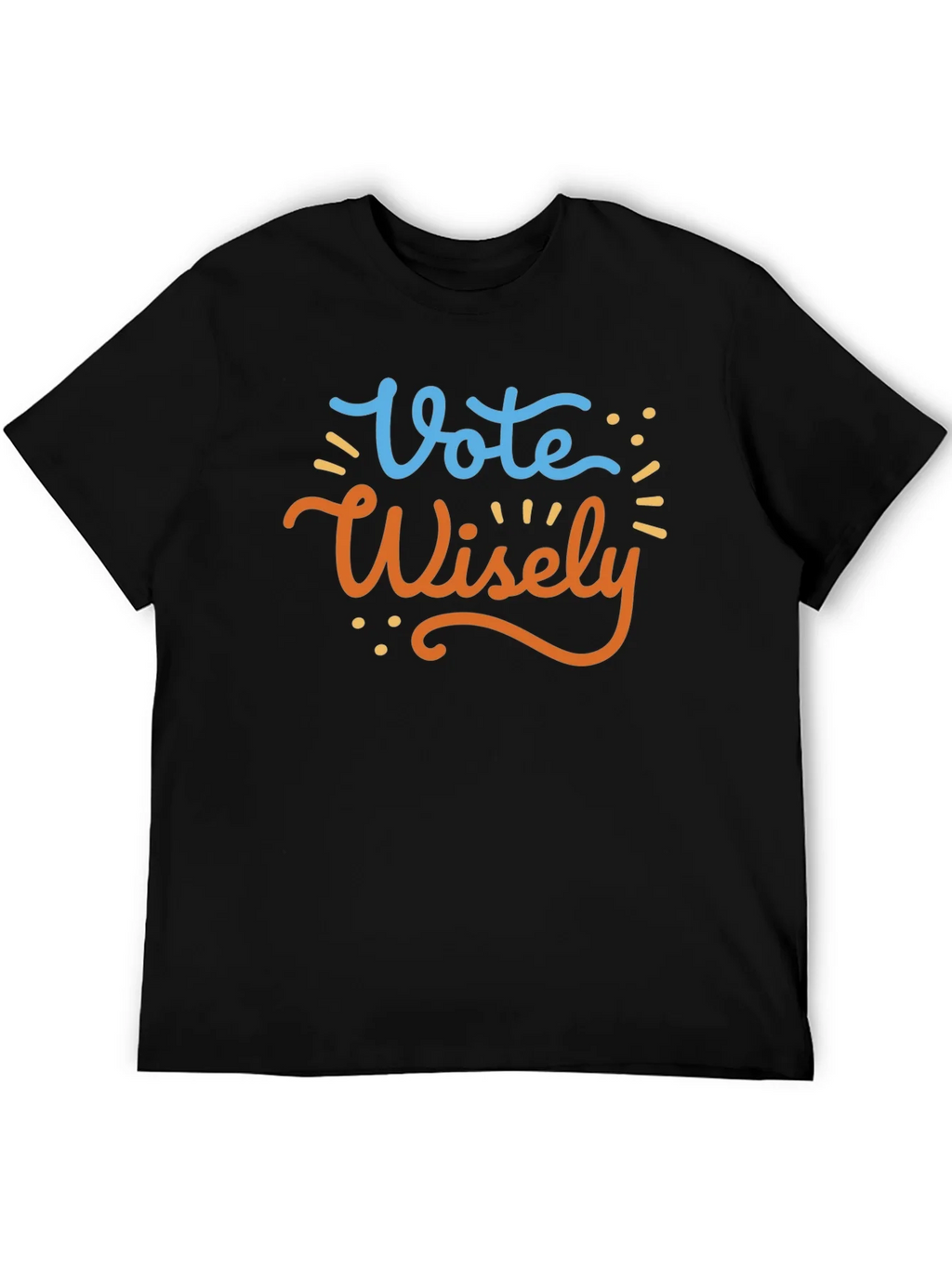 Vote Wisely Graphic Tee - Black Cotton T-Shirt