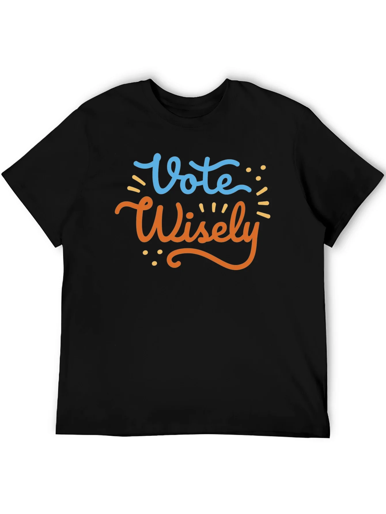 Vote Wisely Graphic Tee - Black Cotton T-Shirt