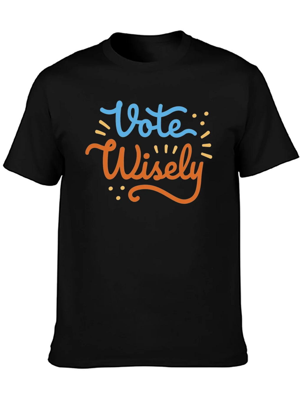 Vote Wisely Graphic Tee - Black Cotton T-Shirt