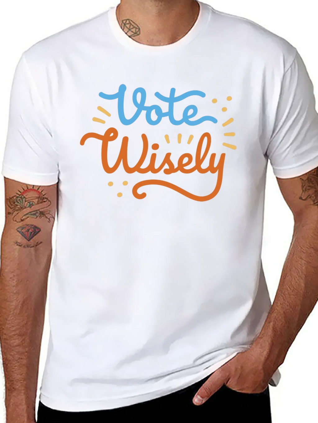 Vote Wisely Graphic Tee - Black Cotton T-Shirt