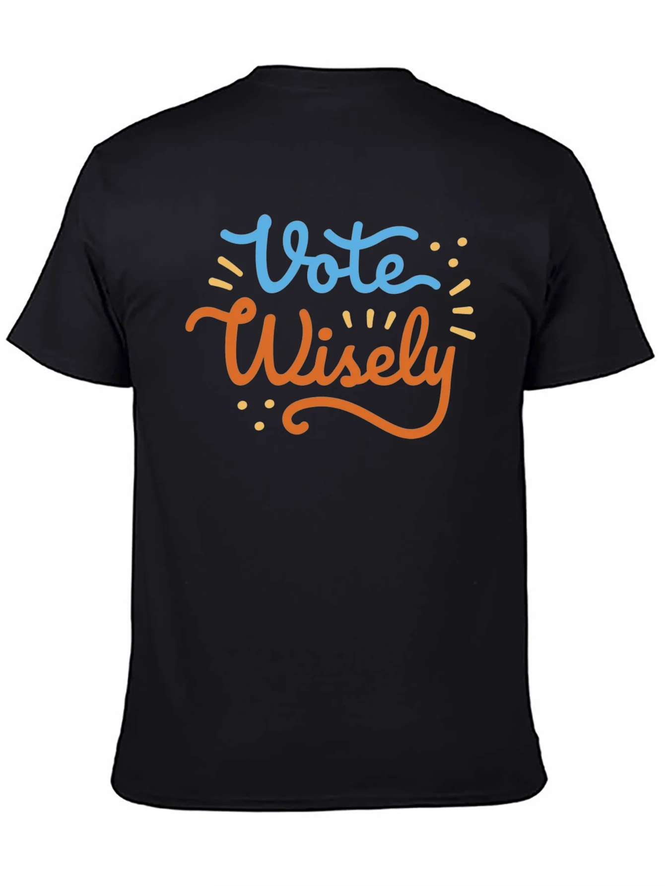 Vote Wisely Graphic Tee - Black Cotton T-Shirt