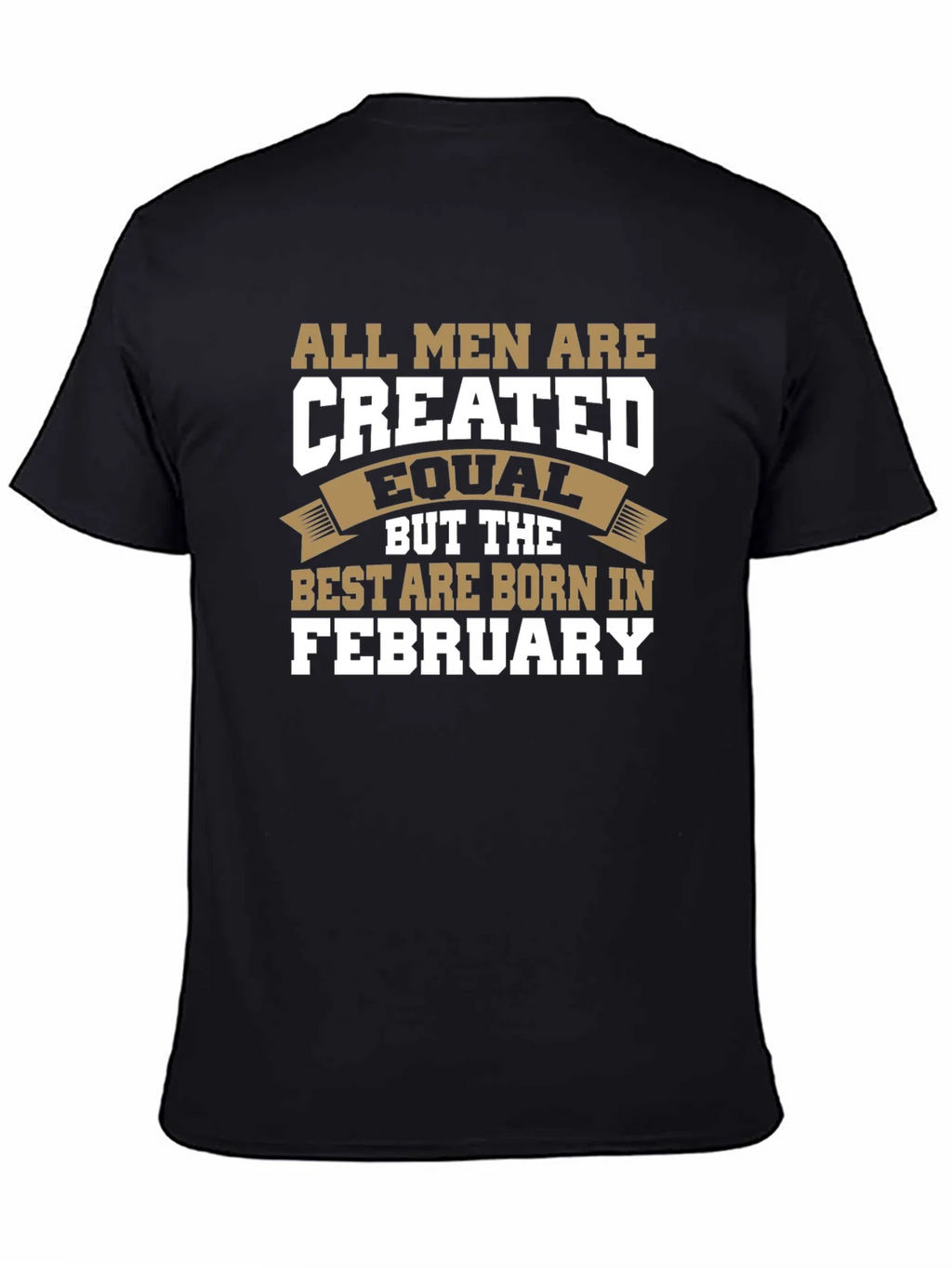 All Men Are Created Equal February Birthday T-Shirt
