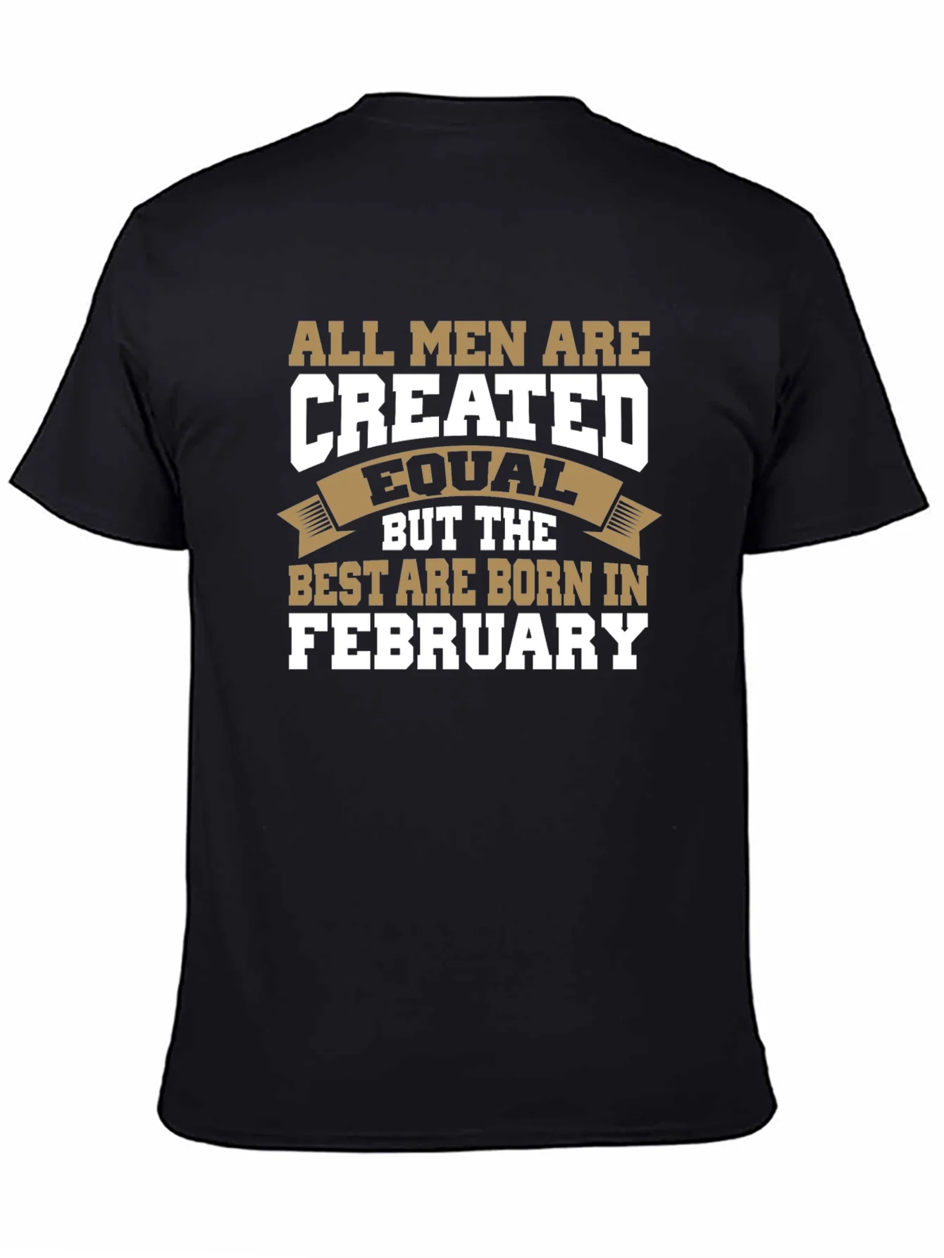 All Men Are Created Equal February Birthday T-Shirt