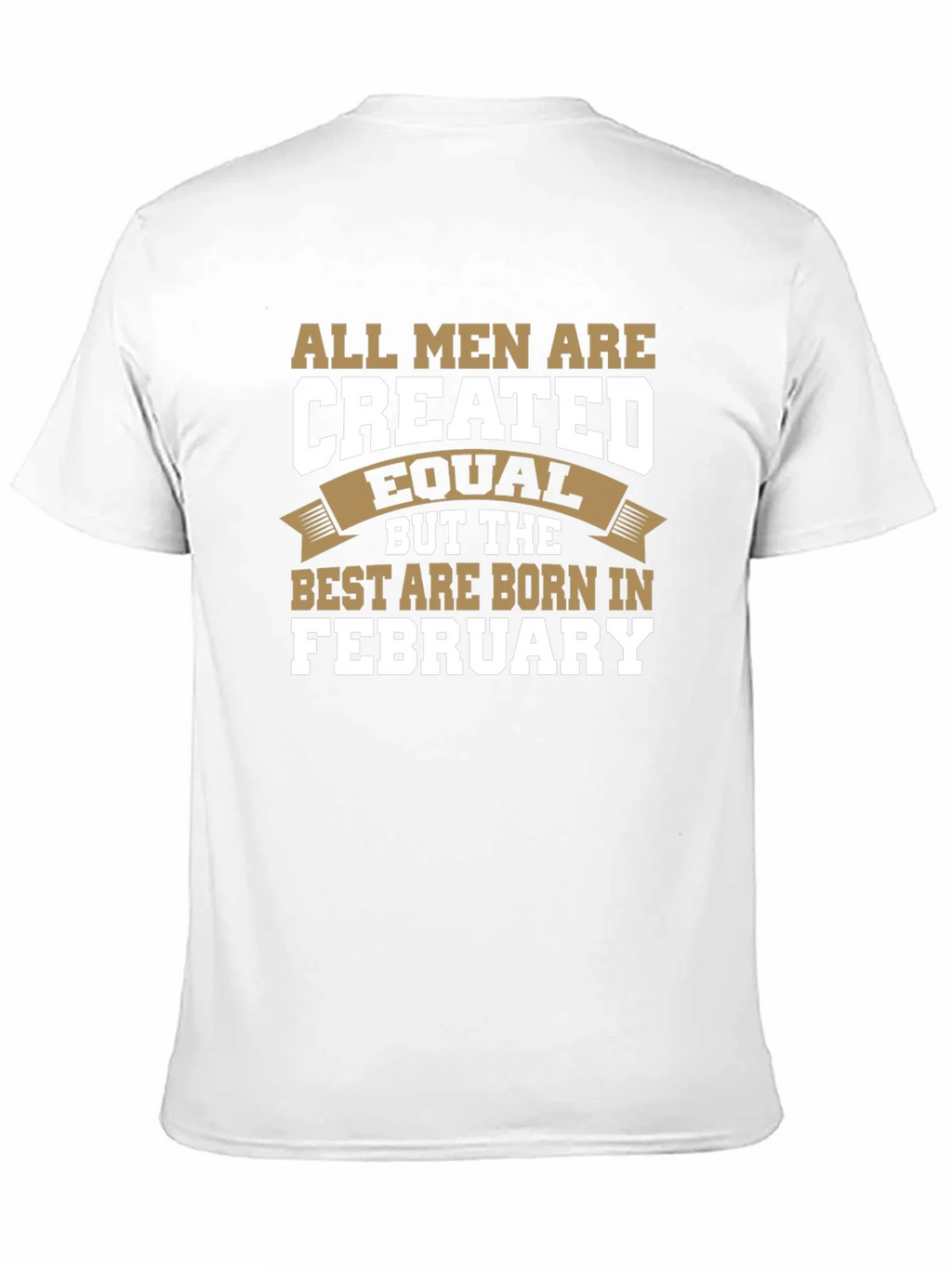 All Men Are Created Equal February Birthday T-Shirt