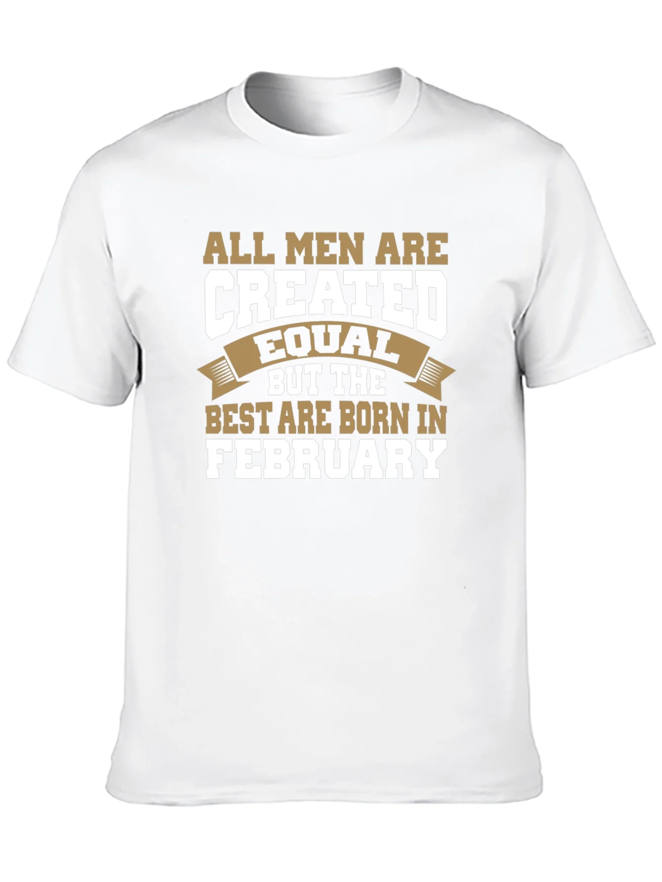 All Men Are Created Equal February Birthday T-Shirt