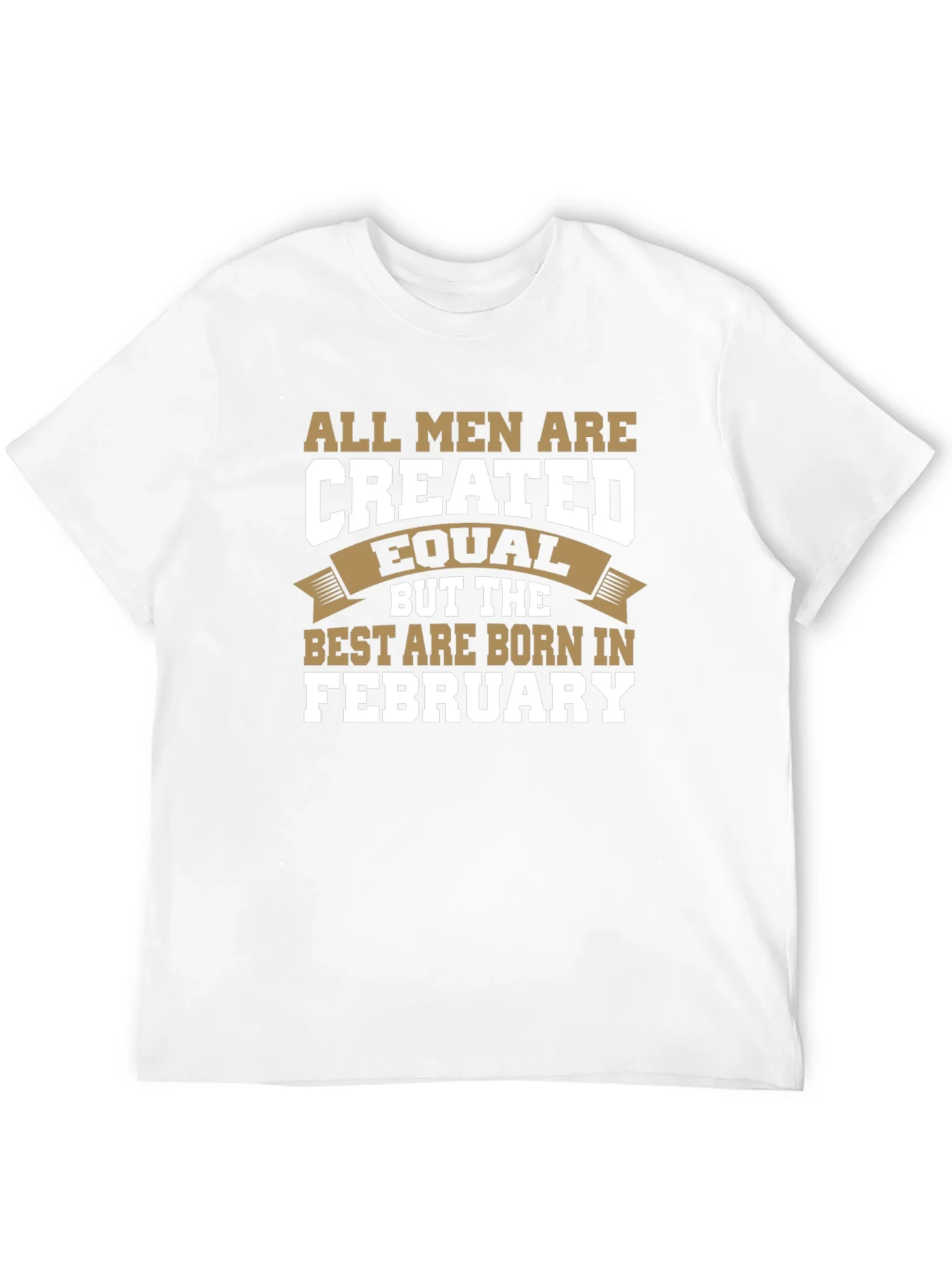 All Men Are Created Equal February Birthday T-Shirt