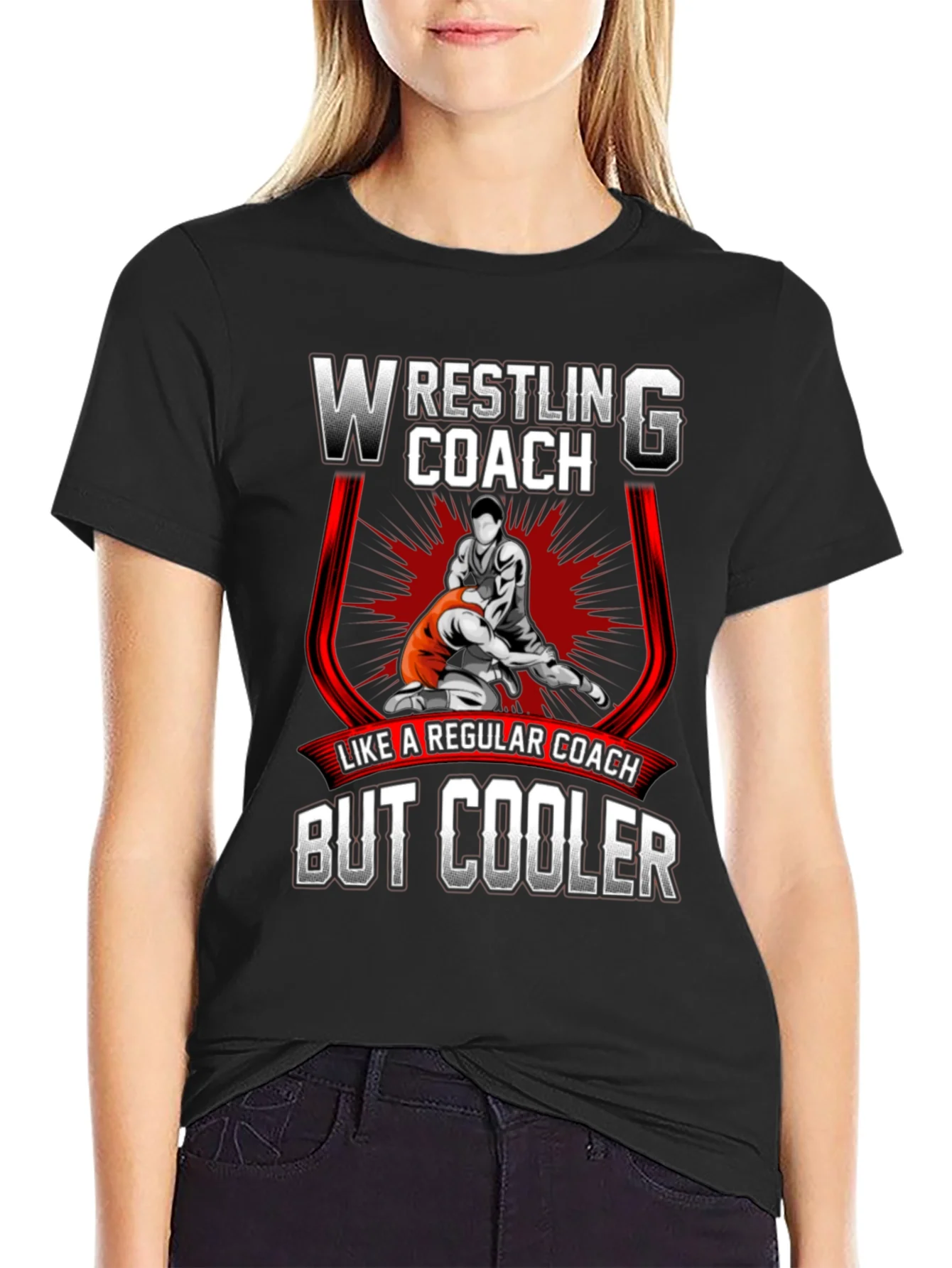 Wrestling Coach T-Shirt - Like a Regular Coach But Cooler!