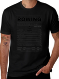 Rowing Nutrition Facts T-Shirt