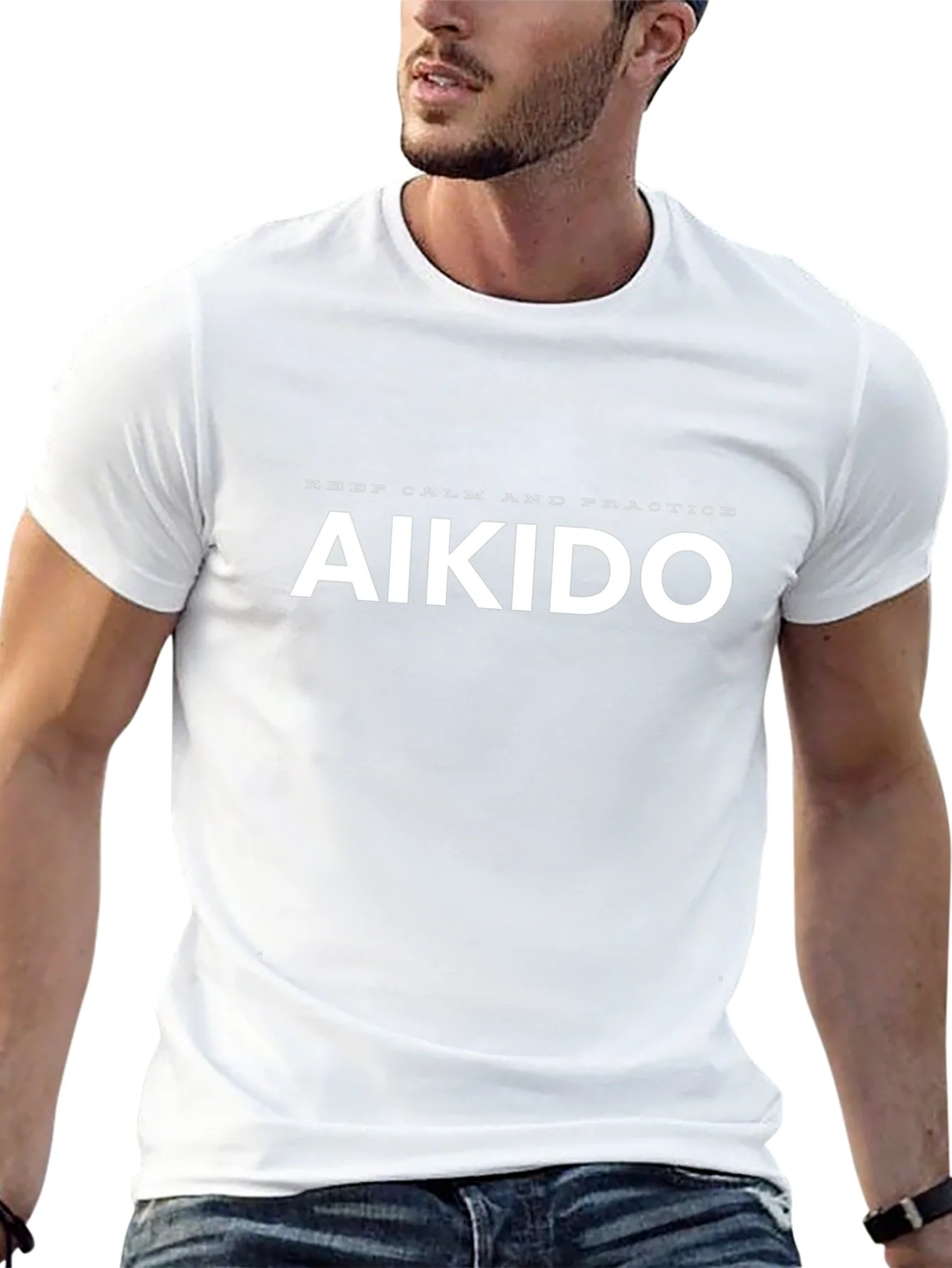 Aikido Practice T-Shirt: Keep Calm and Train!