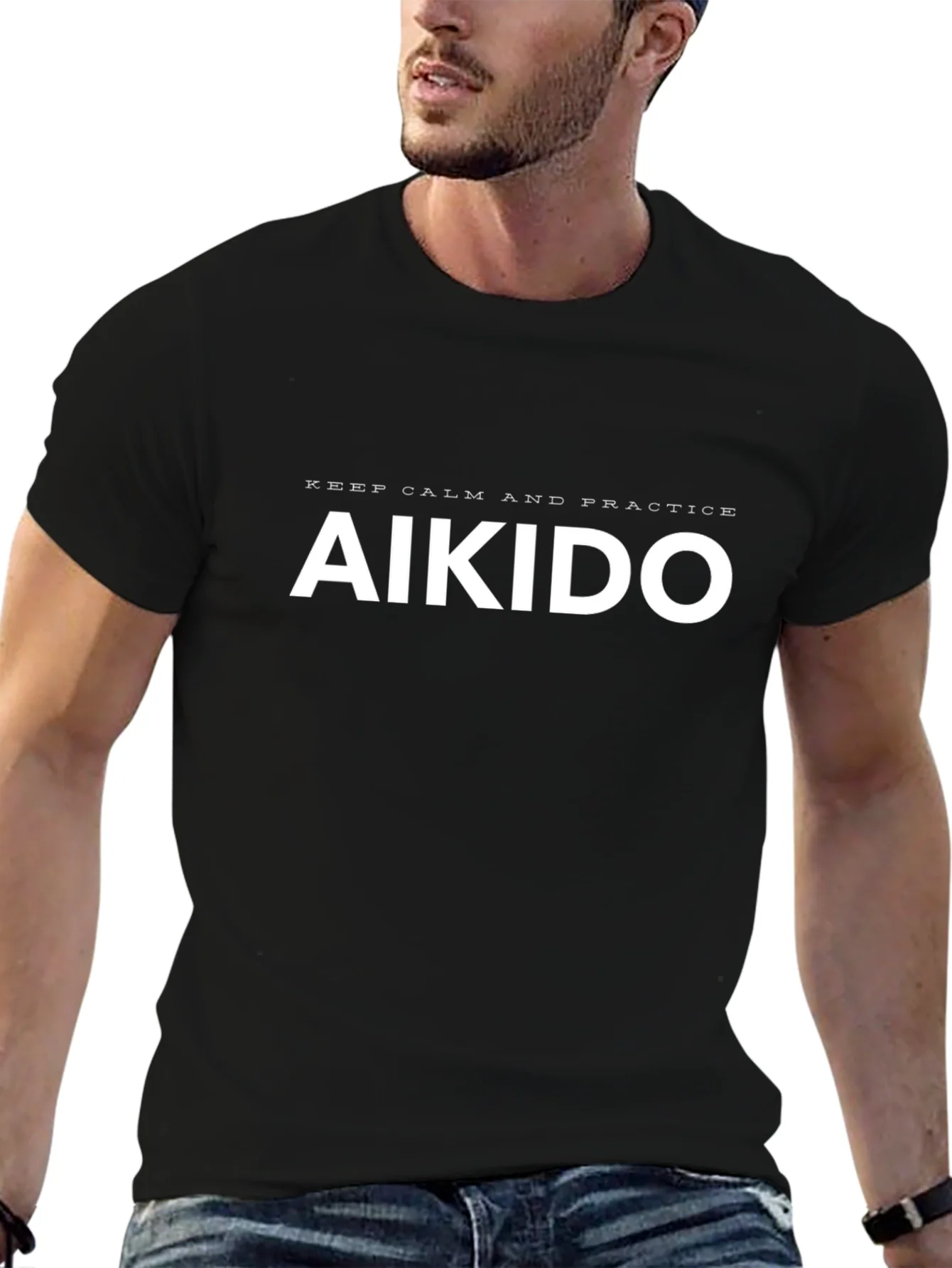 Aikido Practice T-Shirt: Keep Calm and Train!